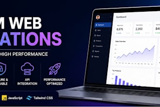 develop custom web applications, portals, and dashboards