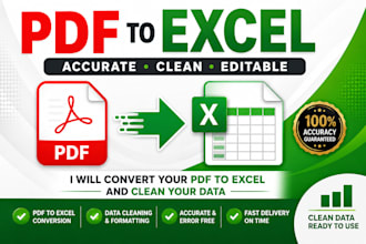 convert PDF to excel and clean your data
