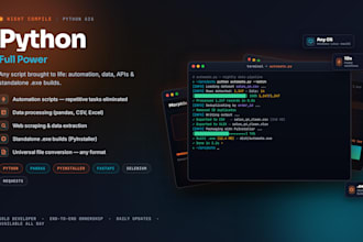 write python scripts and package as exe