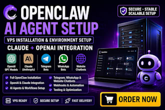 do full openclaw installation and environment setup claude, openai for open claw