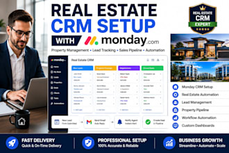 setup real estate management with monday CRM