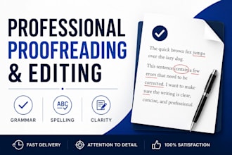proofread and improve your english text professionally