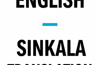 manually translate english to sinhala and sinhala to english