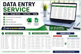 do data entry, excel and google sheets work accurately
