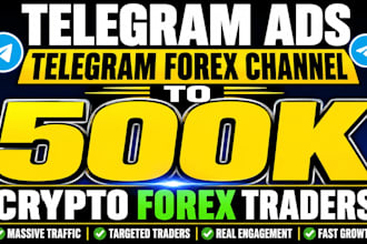fix telegram ads telegram forex channel to 500k crypto forex traders