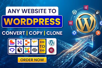 copy clone convert hostinger ai, replit, durable, lovable or wix to wordpress