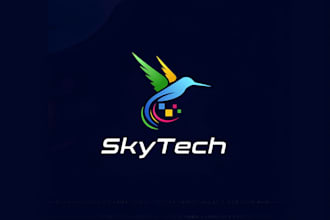 design crypto, security, software, tech and technology logo