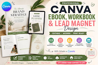 design editable canva ebook canva workbook design PDF lead magnet ebook design