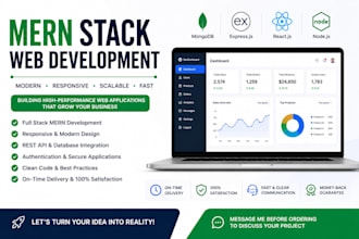 develop mern stack web application using react node js and mongodb