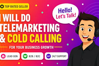 do cold calling, telemarketing and appointment setting