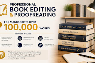 proofread, edit, grammar check and spell check english document