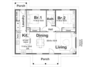 design tiny house, adu and container home floor plans with permit drawings