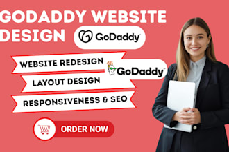 do godaddy website design, redesign, SEO  godaddy expert