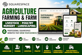 squarespace agriculture farming farm livestock  poultry nursery website