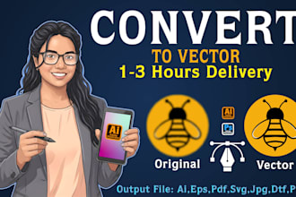 do vector tracing or convert to vector quickly