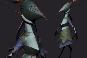 create custom stylized 3d character models