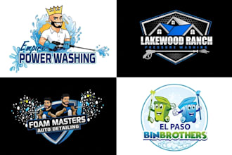 design clean house, janitorial and commercial cleaning logo for your business