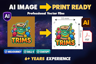 ai generated image editing into vector