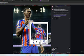 create world cup related posts with the addition of a caption