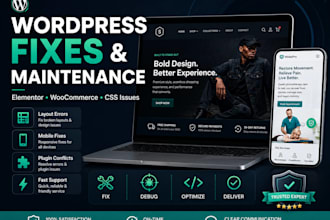fix wordpress, elementor, and woocommerce issues