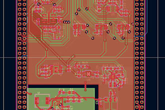 design a custom pcb in kicad for stm32 and iot projects