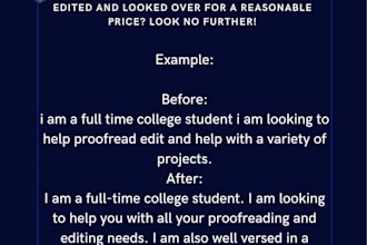 proofreading and editing your documents