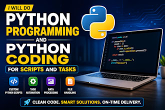 do python programming and python coding for script and task
