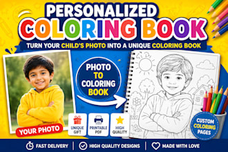 create personalized coloring book
