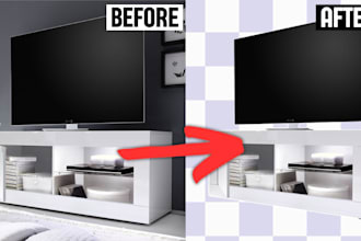 do  professional background removal and cut out images