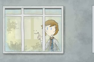 draw digital 2d art for you