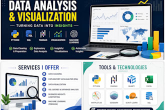 do data analysis, visualization and ml projects