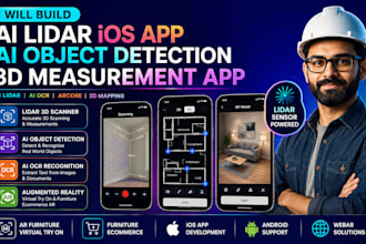lidar 3d measurement app, furniture ecommerce virtual try on arcore app