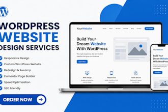 design, redesign wordpress website business development full stack app developer
