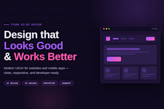 do professional figma UI UX design