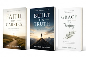design a christian book cover, ebook cover, kindle cover