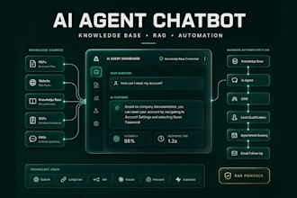 build ai agent chatbot with knowledge base, openai, langchain and n8n