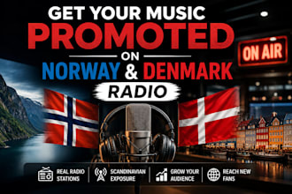 get your music promoted on norway and denmark radio