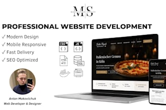 design a modern website, landing page or business website