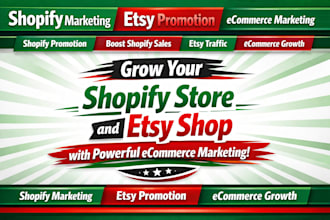 promote your shopify store and etsy shop with proven ecommerce marketing scheme