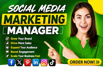 be your social media marketing manager and content creator