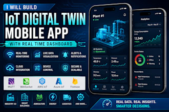 build iot digital twin mobile app with real time dashboard