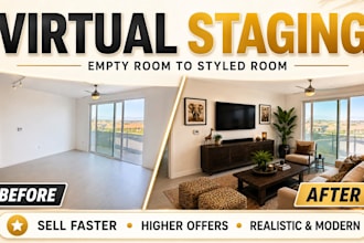 design realistic virtual staging for properties