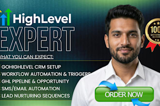 setup gohighlevel crm automation workflow pipeline ghl sms email automation