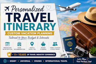 create a personalized travel itinerary for your trip