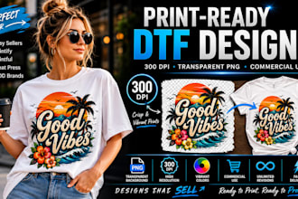 design print ready dtf sublimation png files