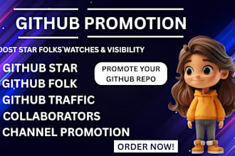promote github repository increase followers star repo in usa with social media