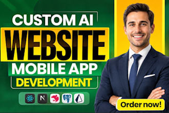 do full stack ai website developmentai chatbot, ai agent as ai developer