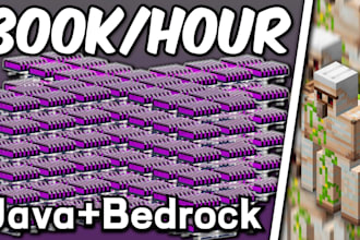 build you any automatic farm in minecraft java or bedrock