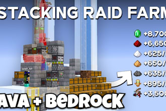 build you any automatic farm in minecraft java or bedrock