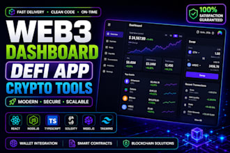 build a web3 dashboard, defi app, or blockchain tool